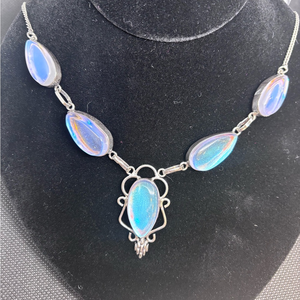Rainbow Fire Topaz Necklace